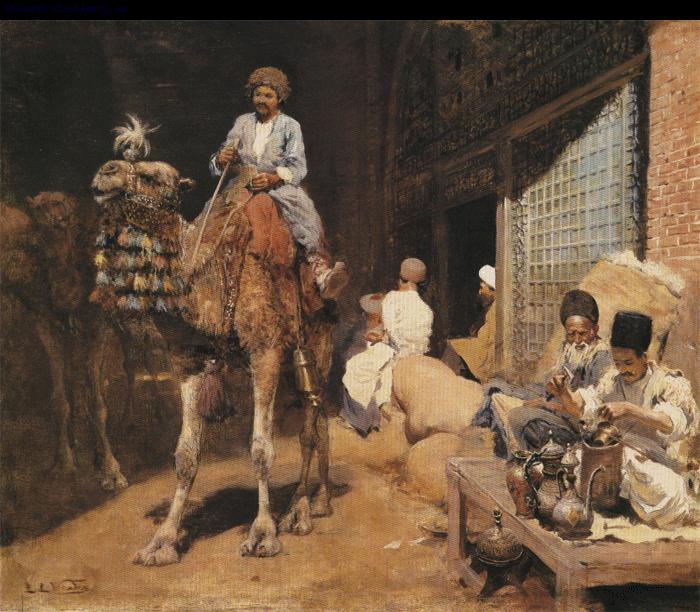 Edwin Lord Weeks A Market in Isphahan